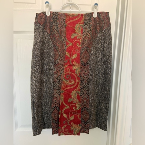 Indigo Moon Wool Blend Pencil Skirt - Picture 3 of 8